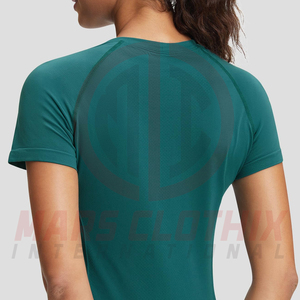 Moisture Wicking Fitness Gym Exercise Training Women Gym T <b>Shirt</b> Athletic Activewear Gym T <b>Shirt</b> For Ladies - Product Image 5