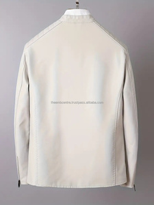 Nouveauté Veste en cuir personnalisée à la mode pour hommes Nouveau style 2024 Vente directe d'usine Veste en cuir pour hommes - Product Image 4