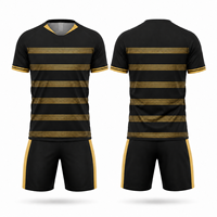 Seragam Sepak Bola Sublimasi Kustom Terbaru 2026 Unisex 100% Poliester Bernapas Cepat Kering Jersey Sepak Bola Set Celana Pendek