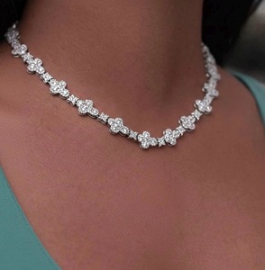 Collar de Cadena Cubana de Plata 925 con Baño de Oro de 18K y Diamantes para Hombre, Estilo Lujoso, Certificado IGI, Regalo de Aniversario, Uso Diario - Product Image 1