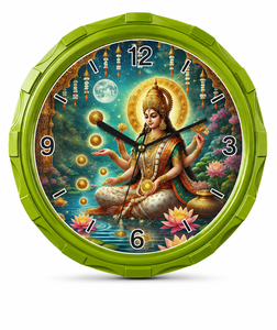 Religious Wall <b>Clock</b> Round Analog Timepiece Decorative Hanging <b>Clock</b> for Home Gift Shop Display - Product Image 1