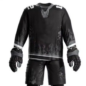 Conjunto de Uniforme de Hockey sobre Hielo para Hombre, Diseño Exclusivo, Servicio OEM, Transpirable, Secado Rápido, Antibacterial, 100% Poliéster, Calidad Superior - Product Image 4