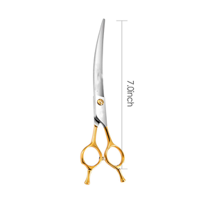 Hot Selling Pet Grooming Curved <b>Scissor</b> Stainless steel Shear for <b>Dog</b> Cat Grooming - Product Image 4