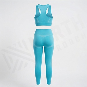 Conjuntos de Yoga para Verano, Tallas Grandes, Ropa Deportiva de Dos Piezas para Mujer, Traje Deportivo para Gimnasio, Fitness, Ejercicio - Product Image 2