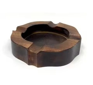 Cenicero Cuadrado de Madera Maciza al por Mayor, Hecho a Mano con Madera de Acacia, Soporte de Cigarros de Lujo, Cenicero Portátil para Cigarrillos, Decoración para el Hogar y la Oficina - Product Image 6