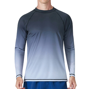 Latest Design Men Rash Guards Breathable Spandex/Polyester Full Sleeve Custom Colors Adult Size OEM Service - Product Image 3