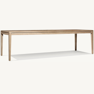 Mesa rectangular en oferta, estilo moderno y sencillo, ideal para comedor exterior, resistente a la putrefacción. - Product Image 1