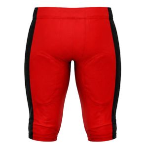 Pantalones Cortos de Fútbol Americano Rojos y Negros, Acolchados, Ligeros, Transpirables, Uniforme Deportivo de Equipo, Ropa Deportiva Cómoda para Juego - Product Image 2
