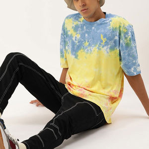 Camisetas Tie Dye de Última Moda para Hombre, Fabricadas en Pakistán, 100% Algodón, Colores Personalizados, Secado Rápido y Transpirables, Corte Holgado - Product Image 4