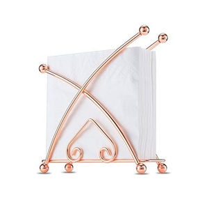 Porte-serviettes en métal exclusif, décoratif et essentiel pour les comptoirs soignés et les espaces hôteliers raffinés - Product Image 6