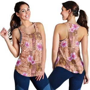 Women's Floral Patchwork Tank <b>Top</b> Scoop Neck Breathable Knitted Polyester Casual Style Digital Printed <b>Feather</b> Embellished - Product Image 1