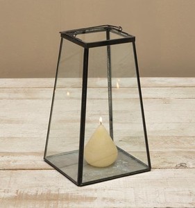 ROSHAN ARTISANAT – Porte-bougie géométrique en laiton et verre, fait main, éco-responsable, décoration d'intérieur, silhouette architecturale - Product Image 3