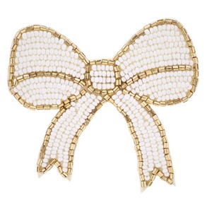 Broche de mujer bordado a mano con cuentas de tigre rosa y aplique plateado para bolsos, venta al por mayor personalizada - Product Image 5