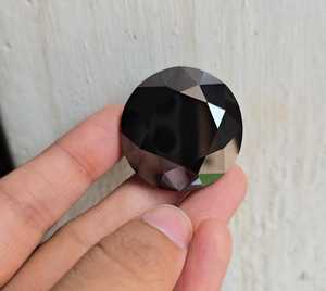 เพชรโมอิสซาไนต์ทรงกลมสีดำ 100 กะรัต สำหรับทำเครื่องประดับ - Product Image 2