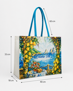 Custom Canvas Beach Tote <b>Bag</b> 40x33x18cm 280 GSM PP Laminated Recycled Polycotton Printed Embroidered Wholesale OEM Private Label - Product Image 6