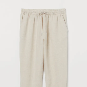 Custom logo Woven Label Summer Women's Loose <b>Wide</b>-<b>leg</b> Cotton <b>Linen</b> Women's <b>Trousers</b> Casual Pants High-waist Straight-<b>leg</b> - Product Image 2