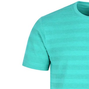 T-shirts pour hommes à rayures, logo personnalisé OEM, nouveau style tendance, style streetwear, grande taille, coton, manches courtes - Product Image 3