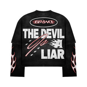 Camisetas Gráficas Extra Grandes de Algodón 100% con Estampado Vintage Personalizado, Estilo Desgastado, Premium, para Hombre - Product Image 2