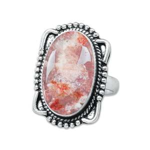 Strawberry <b>Quartz</b> Gemstone Sterling Silver Handmade <b>Ring</b> Pink Strawberry <b>Quartz</b> <b>Ring</b> Minimalist Promise <b>Ring</b> for Gift - Product Image 5