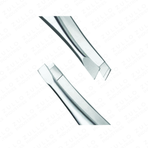 Premium Stainless Steel Slant Tip Eyebrow Tweezers Custom Color Private Label Beauty Grooming <b>Tool</b> OEM - Product Image 2