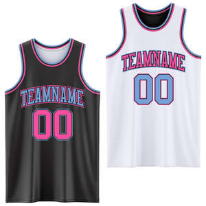 Ensemble d'uniformes de basketball réversibles par sublimation avec nom d'équipe personnalisé, maillot et short de basketball en polyester, vêtements de sport légers - Product Image 1