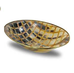 Bol en céramique rond avec motif écaille de tortue, style chinois traditionnel vintage, vaisselle de qualité alimentaire pour la cuisine - Product Image 2