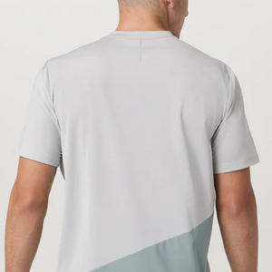 T-shirt pour homme de haute qualité avec design color block et prix abordable 2026 / T-shirt pour homme à col rond en matière confortable à prix d'usine avantageux - Product Image 6