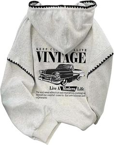 Sweat à capuche court en polaire pour femme, avec logo frontal, 100 % coton, manches longues, cordon de serrage, pull-over, écologique - Product Image 6