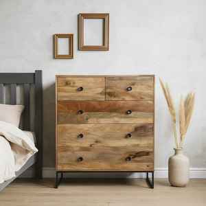 European Design Solid Wood Chest of Drawer Cabinet Side Board-Durable Multifunction Storage - Product Image 1