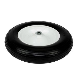 Rueda Giratoria para Herramientas de Espuma Sólida de PU Negra de 14.2 Pulgadas - Product Image 3