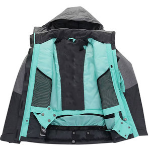 Veste matelassée à capuche rouge pour homme BRUIT INDUSTRIES, fermeture éclair écologique, imperméable, 100% polyester, rembourrage en fibres, 220g, hiver - Product Image 2