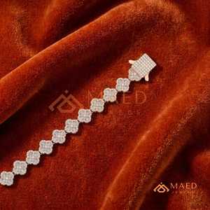 Pulsera de Cadena Fina con Moissanita en Oro Rosa, Estilo Manhattan, Nueva York, para Uso Diario, Fiestas, Bodas, Regalo - Product Image 3