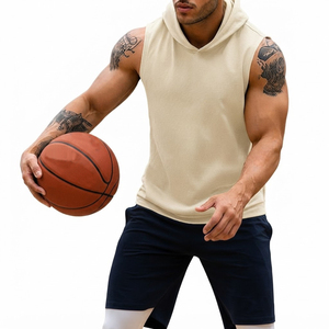 Sudadera sin mangas para hombre, de felpa francesa, algodón, corte muscular, para gimnasio, entrenamiento deportivo, marca privada, venta al por mayor de fábrica - Product Image 5