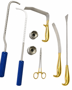 Ensemble d'instruments de chirurgie mammaire de qualité supérieure, 8 pièces, en acier inoxydable, outils de chirurgie plastique manuels, certifiés CE, kit médical réutilisable - Product Image 1
