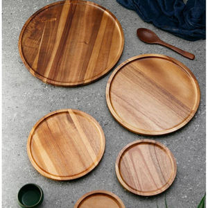 Handmade Polished Mango Wood Charger Plate Classic Design Durable Eco-Friendly Microwave Safe BPA Free Wedding Dining Plate - Product Image 6