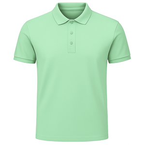 <b>Men's</b> Short Sleeve Solid <b>Green</b> <b>Polo</b> <b>Shirt</b> Knitted Casual Style Button Front Regular Fit - Product Image 5