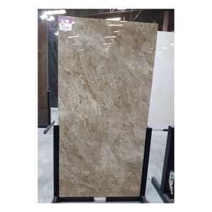 Azulejos de porcelana de gran formato de 800x1600 mm, 80x160 cm, varios grosores de 9 mm a 20 mm, azulejos vitrificados de alto brillo con diseño de mármol real. - Product Image 1