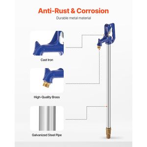 Rubinetto Esterno Antigelo da 4,25 FT, Idrante da Giardino Resistente al Gelo, Profondità di Interramento 24'', Connettori per Tubi NPT da 3/4'' - Product Image 4