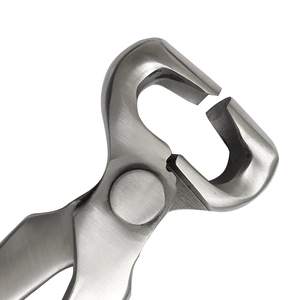Pince à sabots demi-ronde en acier inoxydable pour soins des sabots de cheval, outil de coupe réutilisable certifié CE - Product Image 1