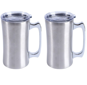 Juego de Dos Tazas de Cóctel de Acero Inoxidable, Modelo Mint Julep, para Café, Leche o Uso en Restaurantes y Cocinas, Más Vendido - Product Image 1