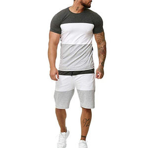 High Selling Eco Friendly Summer <b>Men</b> Beach Printed <b>T</b>-<b>Shirt</b> & <b>Shorts</b> Set 100% Cotton Quick Dry Hip Hop Style Low Price - Product Image 1