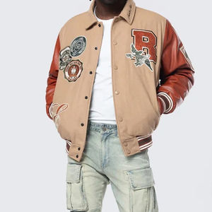 Chaqueta Varsity de Lana para Hombre, Nueva Colección, con Bordado Personalizado y Parches - Product Image 3