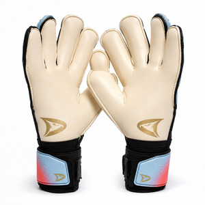 Guantes de portero de fútbol para todo tipo de clima con máxima adherencia de Dravelle Industry, con látex de contacto de 3.5 mm y corte híbrido. - Product Image 2
