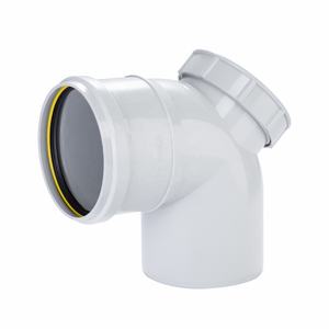 SWR Single Tee Ringfit pour une connexion de branchement efficace dans les systèmes de drainage des eaux usées et des eaux de pluie en plomberie - Product Image 5