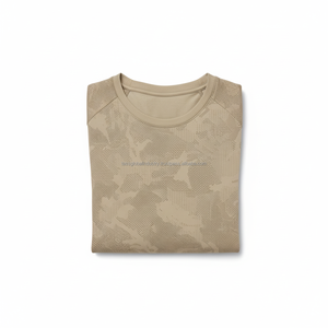 Unisex Gym Wear Set Slim Fit <b>Short</b> Sleeve Quick Dry Breathable Custom OEM Wholesale - Product Image 6