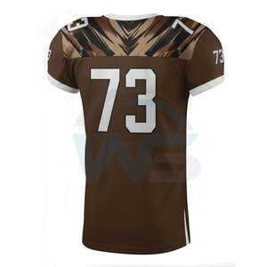 Uniforme de football américain respirant en polyester de haute qualité avec design imprimé personnalisé pour l'entraînement et les tenues d'équipe - Product Image 4