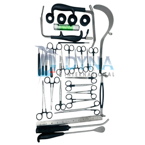 Juego de 32 Piezas de Alta Calidad para Aumento de Senos con Caja de Acero Inoxidable (Recubrimiento Negro), Instrumentos de Cirugía Plástica con Certificación CE - Product Image 6