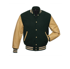 Hot Selling High Quality Men's Wool Varsity <b>Jacket</b> Cool Style Long <b>Winter</b> Baseball Bomber <b>Leather</b> <b>Jacket</b> Stand Letter New - Product Image 1