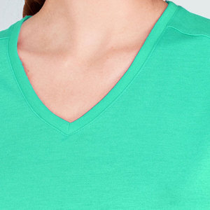 เสื้อยืดผู้หญิงแบบใหม่ ตัดเย็บอย่างดี รับทำโลโก้/สีตามสั่ง ผ้าไม่ยับ ระบายอากาศได้ดี คุณภาพพรีเมียม ราคาขายส่ง - Product Image 4
