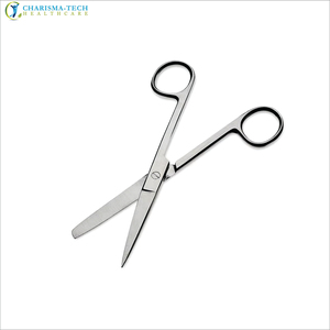 Tijeras Quirúrgicas Premium de 14.5cm, Rectas, Afiladas/Planas, de Acero Inoxidable, Instrumentos Médicos y Quirúrgicos Generales para Enfermería, con Certificación CE ISO - Product Image 1